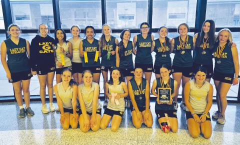 Grady Junior High girls claim Wildcat Relays title