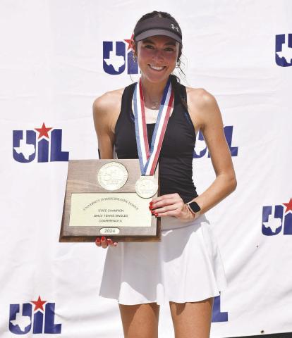 Griffin wins gold at 1A state tennis meet