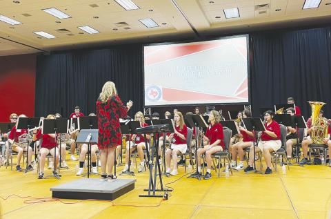 Stanton “Best Band Herd” members perform at the Texas Bandmaster Convention in San Antonio a couple weeks ago. See story this page.