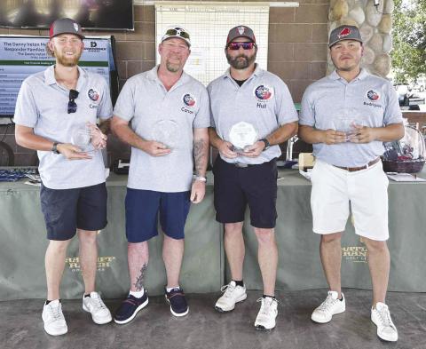 Winners of the Danny Ireton Memorial golf tournament.