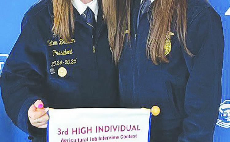 On October 10th, Lacy Seidenberger participated in the State Fair Public Speaking contest