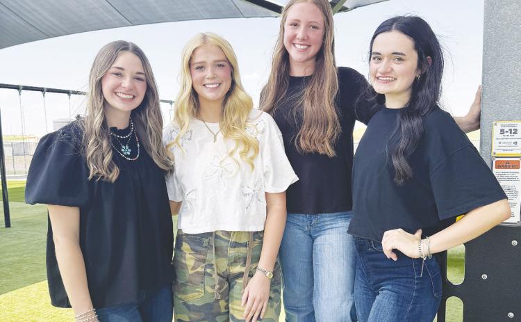 Brynlee Madison, Adalynn Peugh, Macie Stack, Brooklen Rivas.