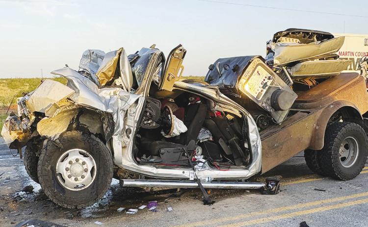 Martin County first responders were dispatched to another major wreck this week. This accident occurred on Monday morning on Hwy 349. The driver of the truck hit the back of a semi-trailer and was transported to an area hospital serious injuries, not life threatening.