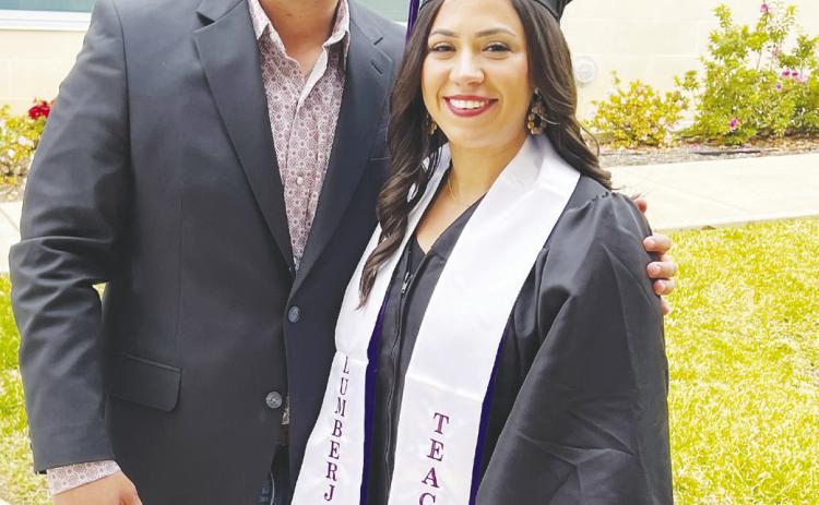 Stanton ISD teacher Gaby Hernandez, right, and her younger brother survived the July 11 fire that destroyed Hernandez's first home in Midland. Her brother was burned while trying to fight the fire before being rescued by a passerby.