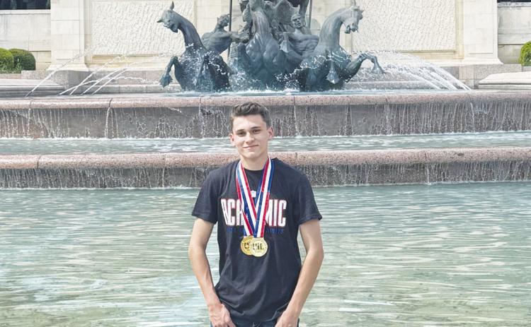 RIGHT: A future Bob Woodward in the making? Grady’s Buck Woodward brought home first place in the UIL Class 1A Ready Writing competition for the second year in a row. He also earned first place in the Class 1A Editorial Writing competition.